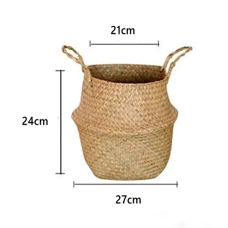 Seagrass Hanging Planter Basket