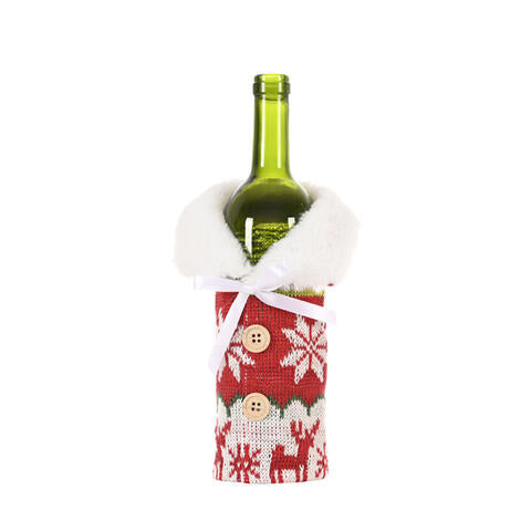 Snowflake Wine Bottle Cover