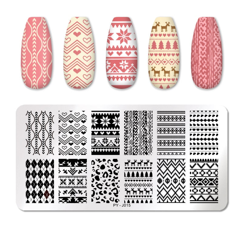 PICT YOU 12*6cm Nail Art Templates Stamping Plate Design Flower Animal Glass Temperature Lace Stamp Templates Plates Image