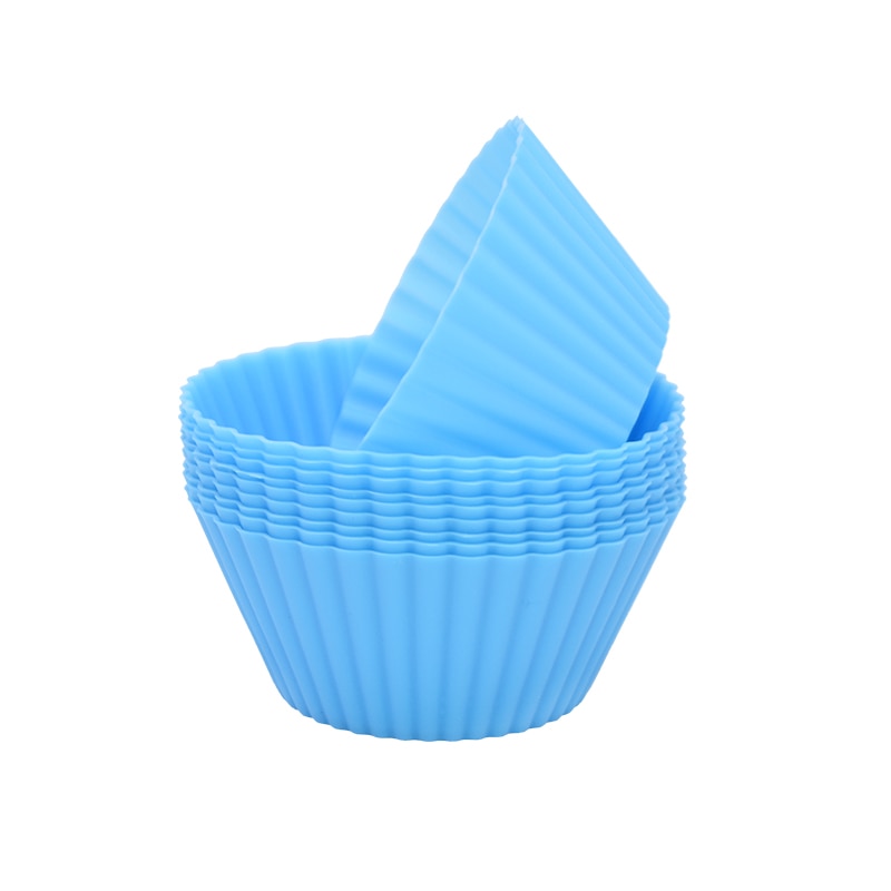 12 pcs Silicone Cupcake Baking Molds