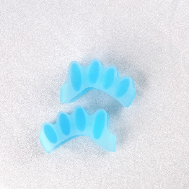 2pcs=1pair New Protective Toes Separator  Suitable Bunion Corrector  Material Soft Gel Straightener Spacers Stretchers Care Tool