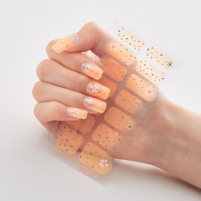 Two Sorts 0f Nail Stickers Glitter Series Novidades Designer Nail Decals Nails Art Decoration Nailart Sticker Nail Strips