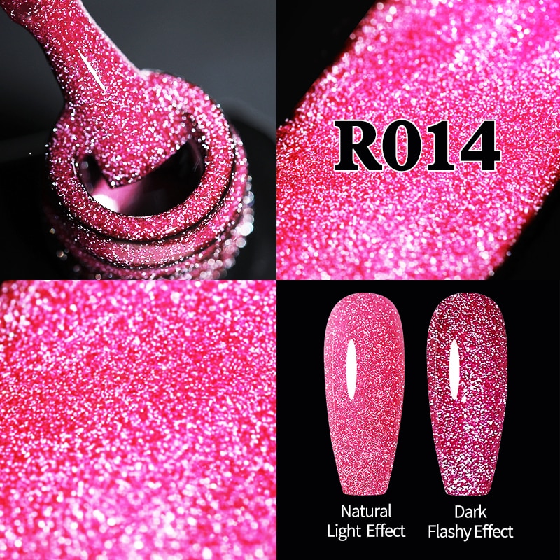 UR SUGAR Sparkling Gel Nail Polish Reflective Glitter Nail Gel Semi Permanent Nail Art Varnish For Manicures Need Base Top Coat