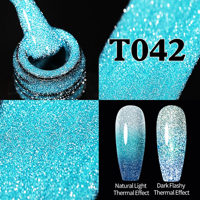 UR SUGAR Sparkling Gel Nail Polish Reflective Glitter Nail Gel Semi Permanent Nail Art Varnish For Manicures Need Base Top Coat