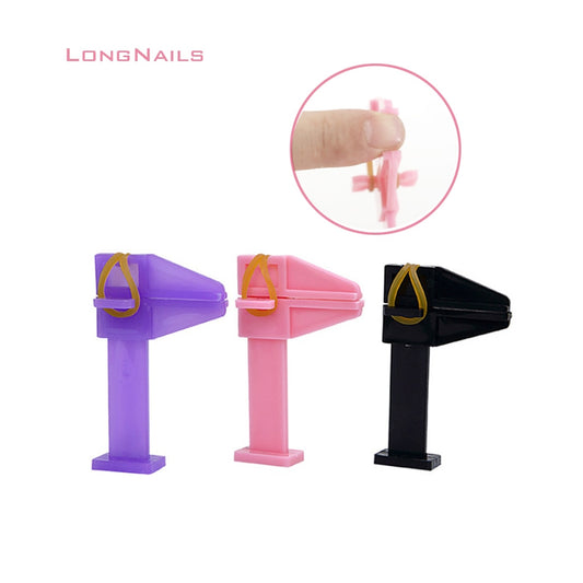 2pc/Set Nail Pinch Clamp Holder Finger 4.3x6.8cm Gel Enhancement Fixing Clips Manicure Kit Holder C-Curve Nail Tip Pinch TM05*1c