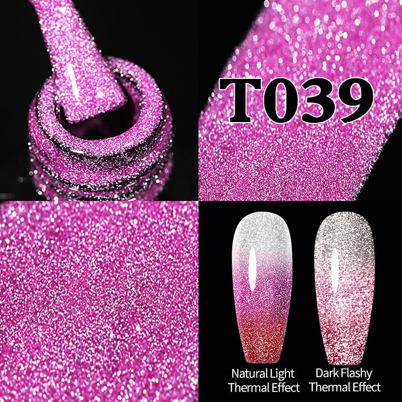 UR SUGAR Sparkling Gel Nail Polish Reflective Glitter Nail Gel Semi Permanent Nail Art Varnish For Manicures Need Base Top Coat