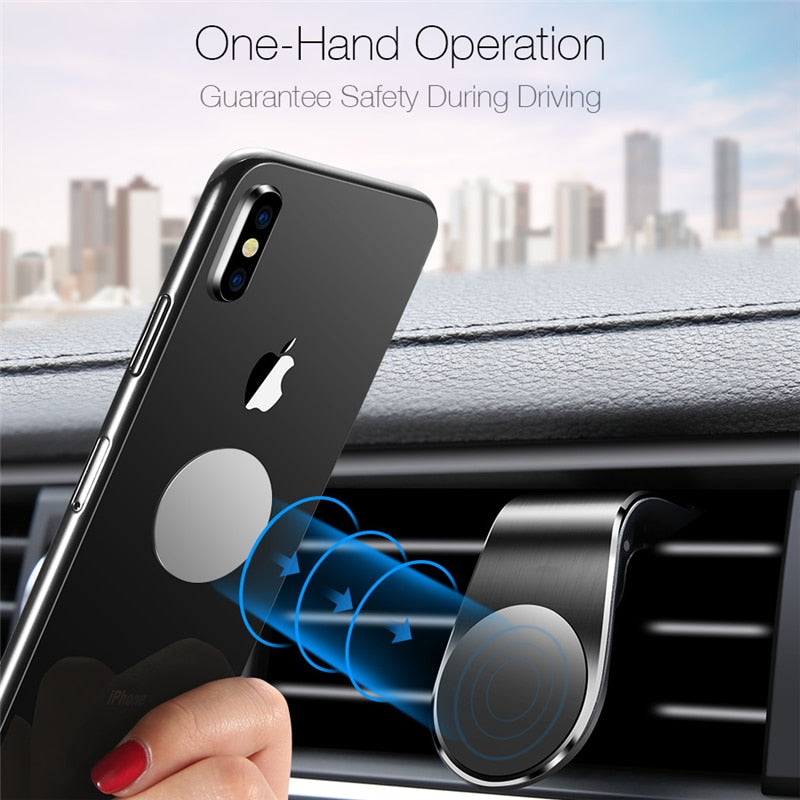 Lovebay Magnetic Car phone Holder Stand for iphone Samsung Xiaomi 360 Metal Car Air Vent Magnet Stand in Car GPS Mount Holder