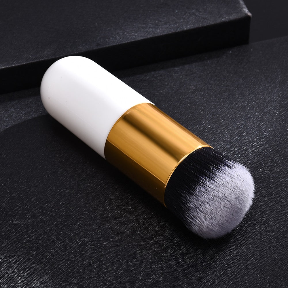 1pc Professional Chubby Pier Foundation Brush Makeup Brush Flat Cream Makeup Brushes Professional Cosmetic Make-up Brush