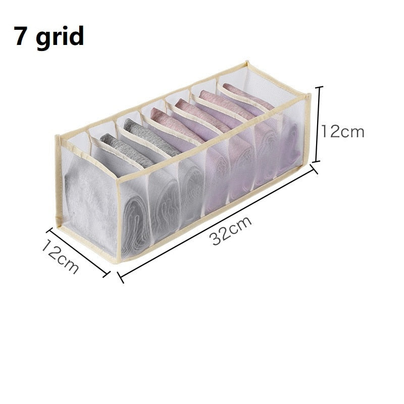 Closet Storage Organizers For Clothes Jeans Compartment Storage Items Bags Boxes Case Wardrobe Organizer Pants Drawer Divider