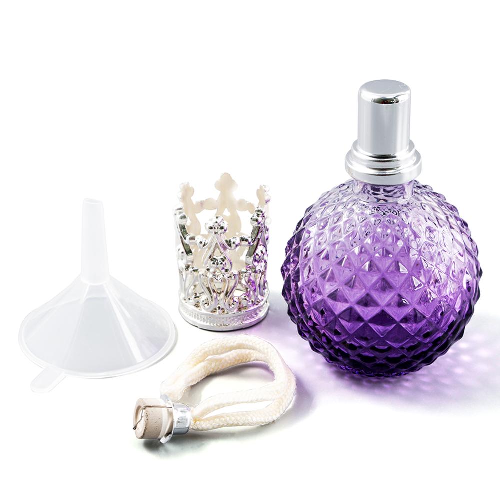 100ml Purple / Pink Pineapple Fragrance Diffuser Aromatherapy Oil Tan Lamp Kit