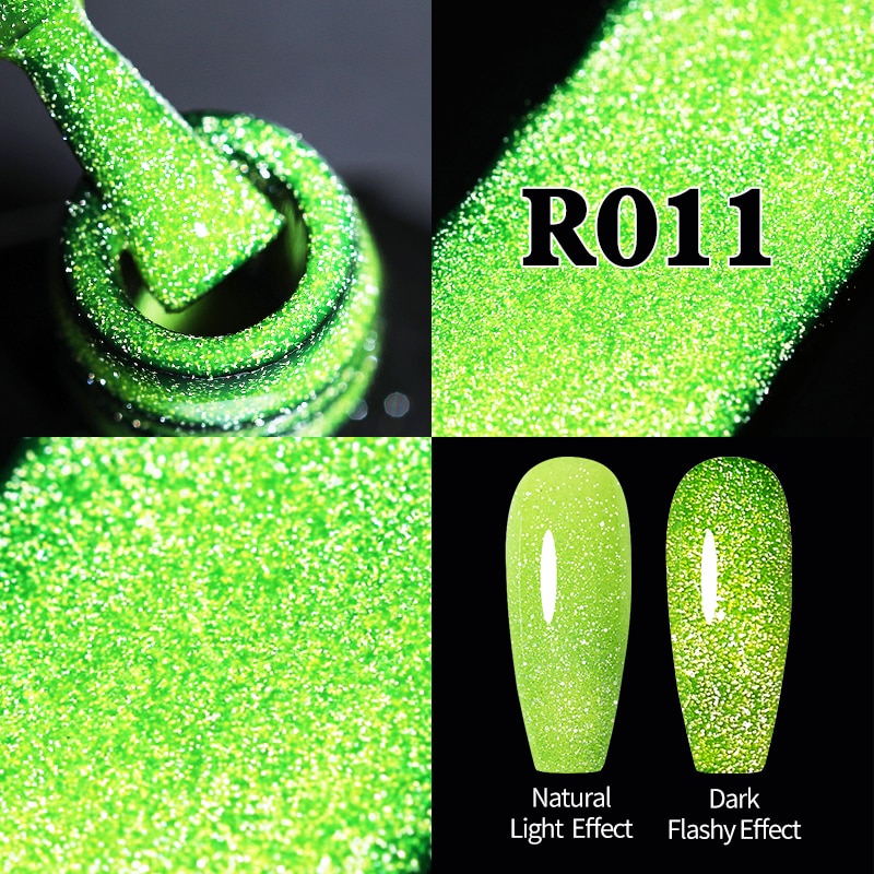 UR SUGAR Sparkling Gel Nail Polish Reflective Glitter Nail Gel Semi Permanent Nail Art Varnish For Manicures Need Base Top Coat