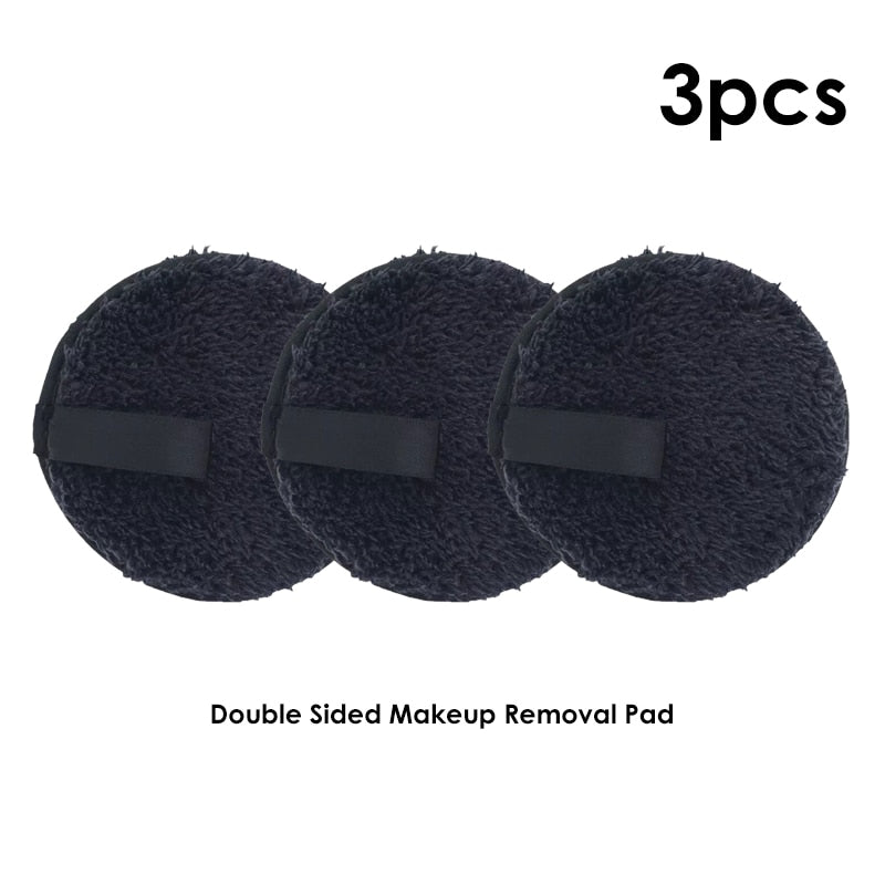 12PCS/SET Bamboo Fiber Reusable Rounds Facial Pads