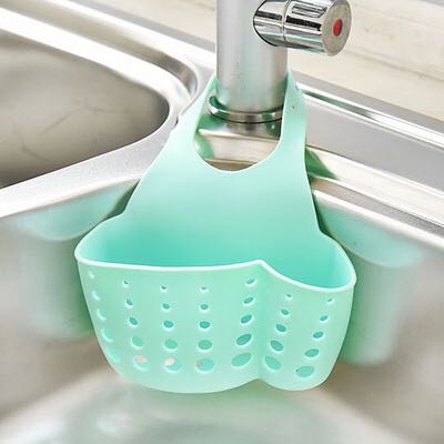 Kitchen Drain Basket Draining Rack Sink Sponge Holder Kitchen Bathroom Storage Shelf Sink Holder Drain Basket Storage Tools