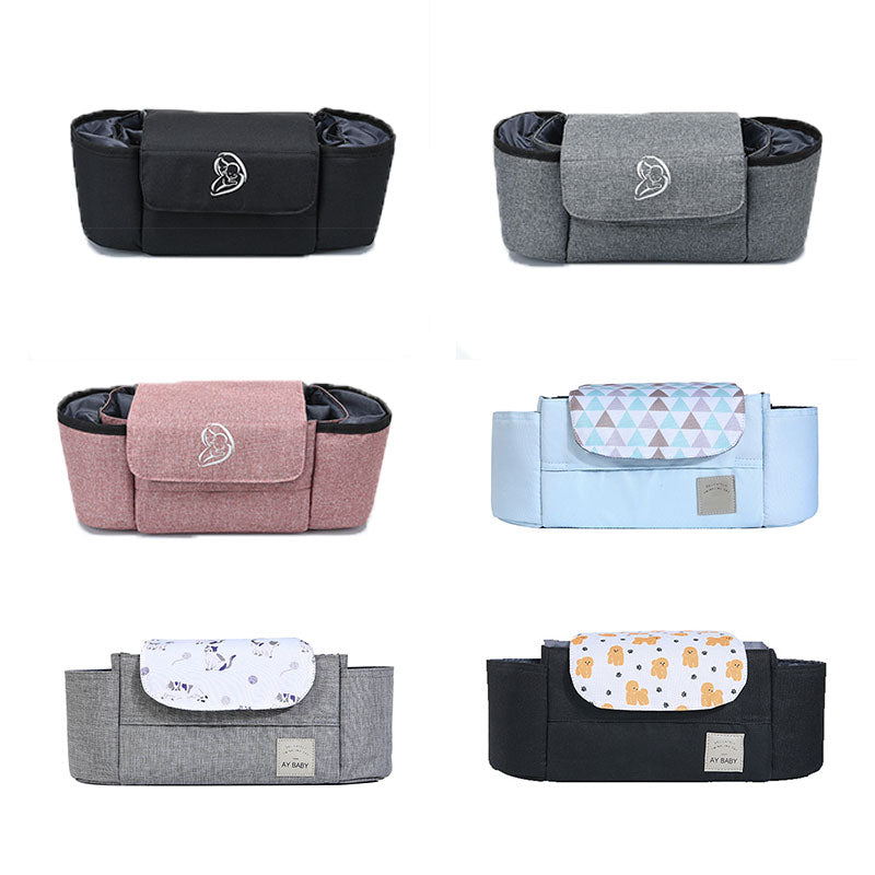 Baby Stroller Organizer Cup Holder Stroller Bag Baby Car Bag Trolley Bag Large Capacity Travel Baby Stroller Accessories