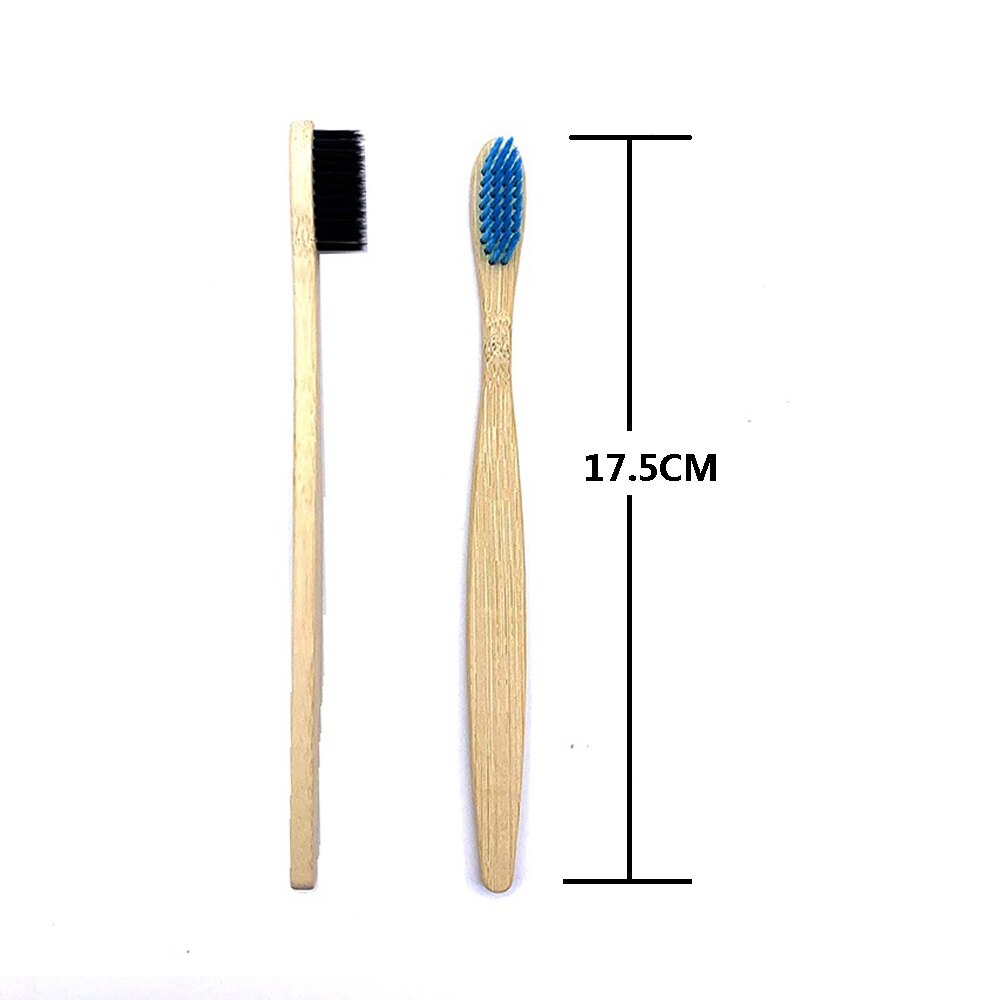 10PCS Biodegradable Bamboo Toothbrush Teeth Colorful Bristle Natural Bamboo Tooth brush Dental Eco Bambou Toothbrushes