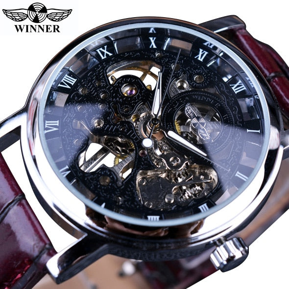 Transparent Golden Case Luxury Men's Watch