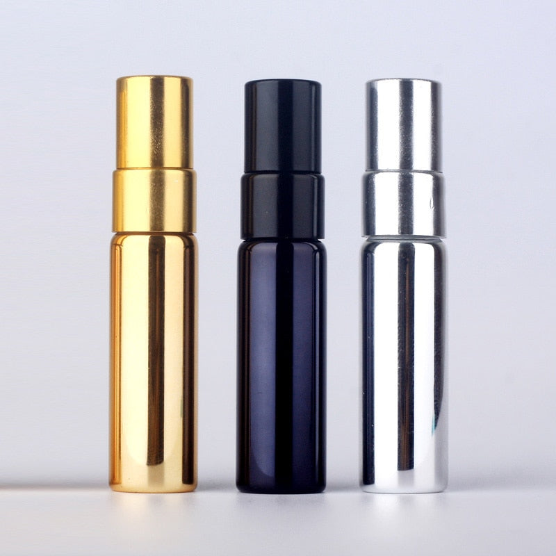 50pieces/lot 5ml Portable Perfume Bottle Spray Bottles sample empty containers atomizer perfume Mini refillable bottles