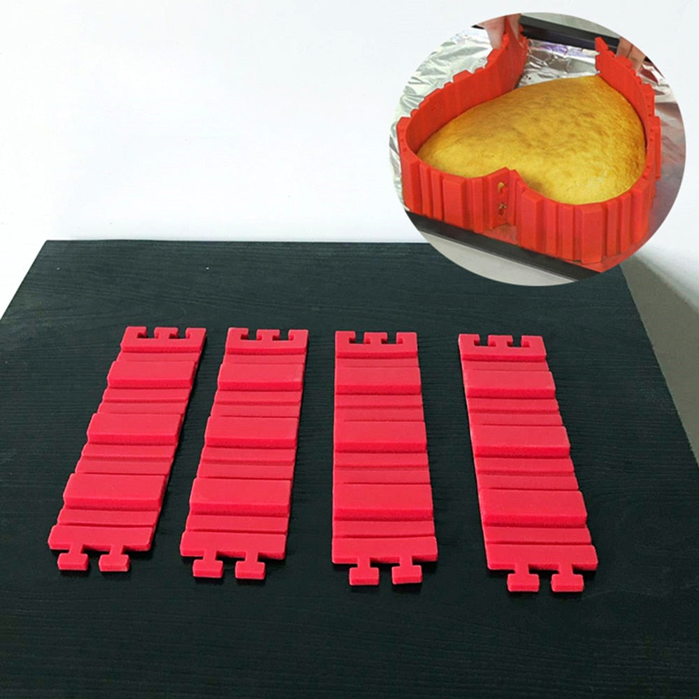 4Pcs/Set Magic Cake Mold Multi Style DIY Puzzle Silicone Mold Bread Cake Pan Cake Mold Silicone Form Baking Tool