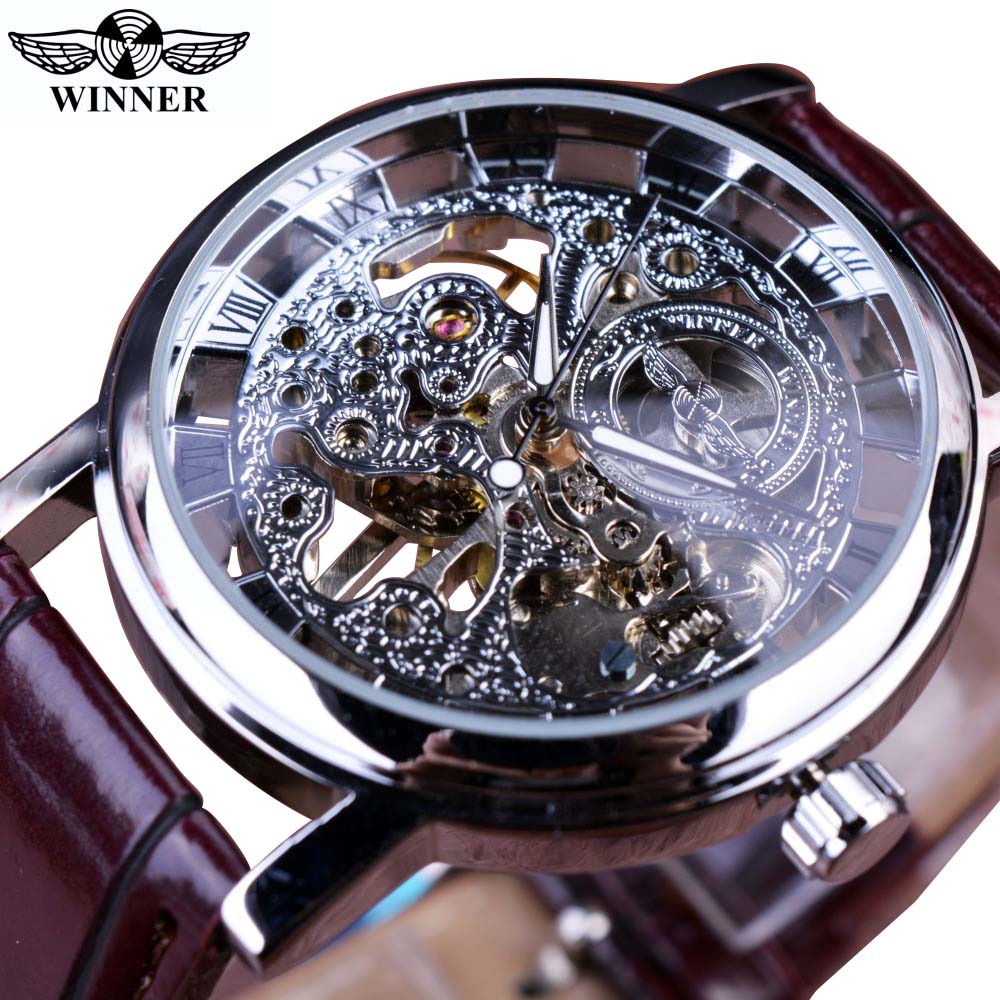 Transparent Golden Case Luxury Men's Watch