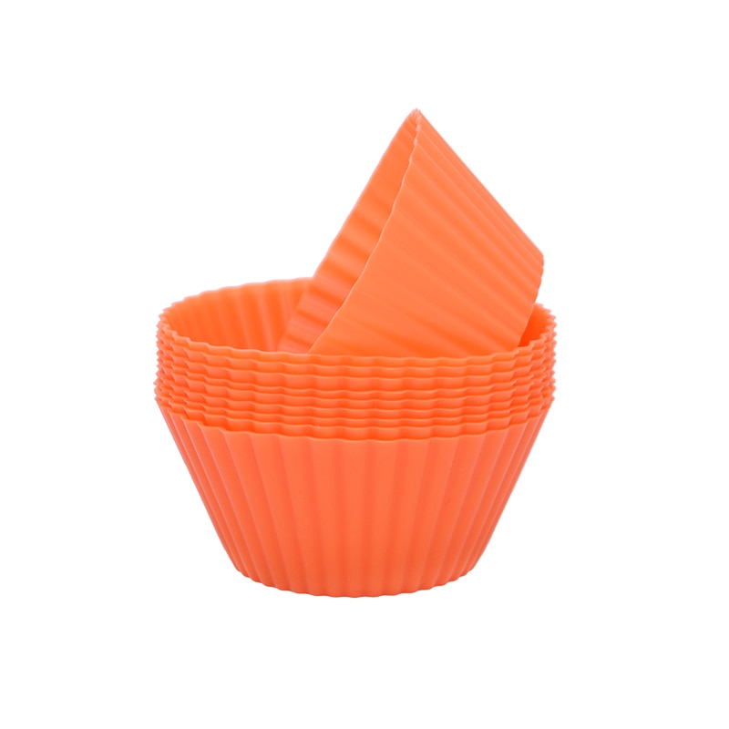 12 pcs Silicone Cupcake Baking Molds