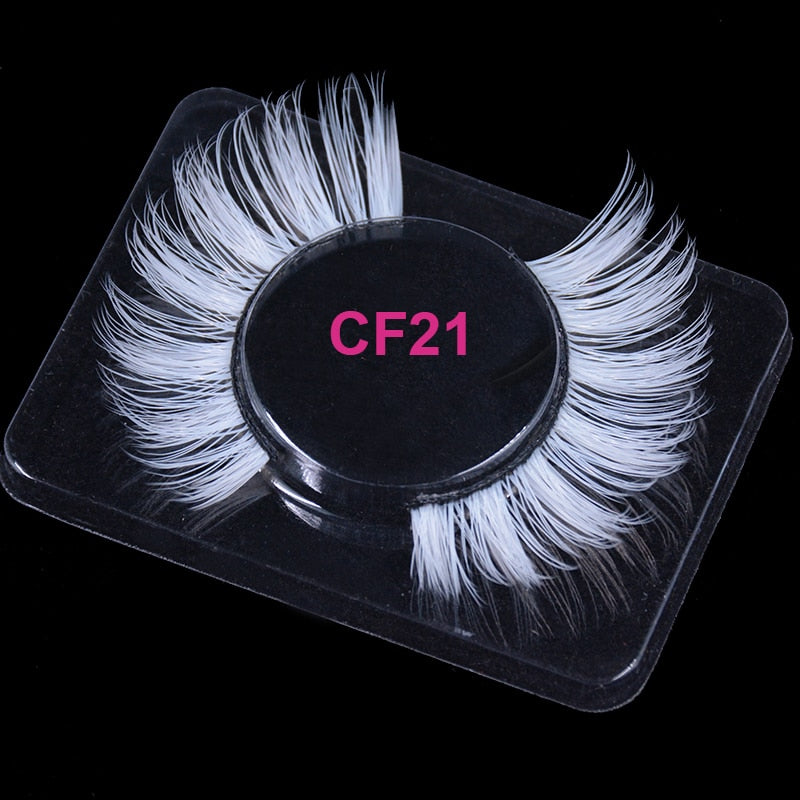 OKAYLASH 3D 6D False Colored Eyelashes Natural Real Mink fluffy Style  Eye lash Extension Makeup Cosplay Colorful Eyelash