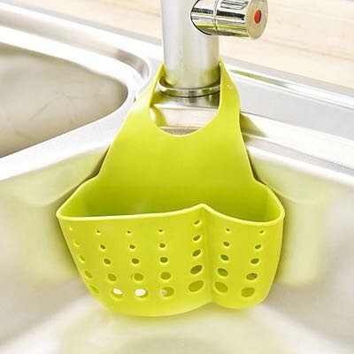 Kitchen Drain Basket Draining Rack Sink Sponge Holder Kitchen Bathroom Storage Shelf Sink Holder Drain Basket Storage Tools