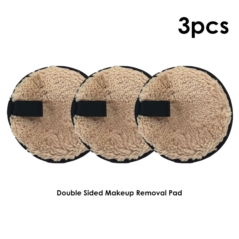 12PCS/SET Bamboo Fiber Reusable Rounds Facial Pads