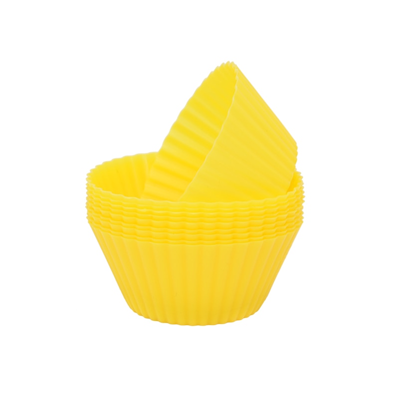 12 pcs Silicone Cupcake Baking Molds