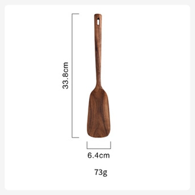 1-7pcs/set  Teak natural wood tableware spoon colander spoon special nano soup skimmer cooking spoon wooden kitchen tool kit