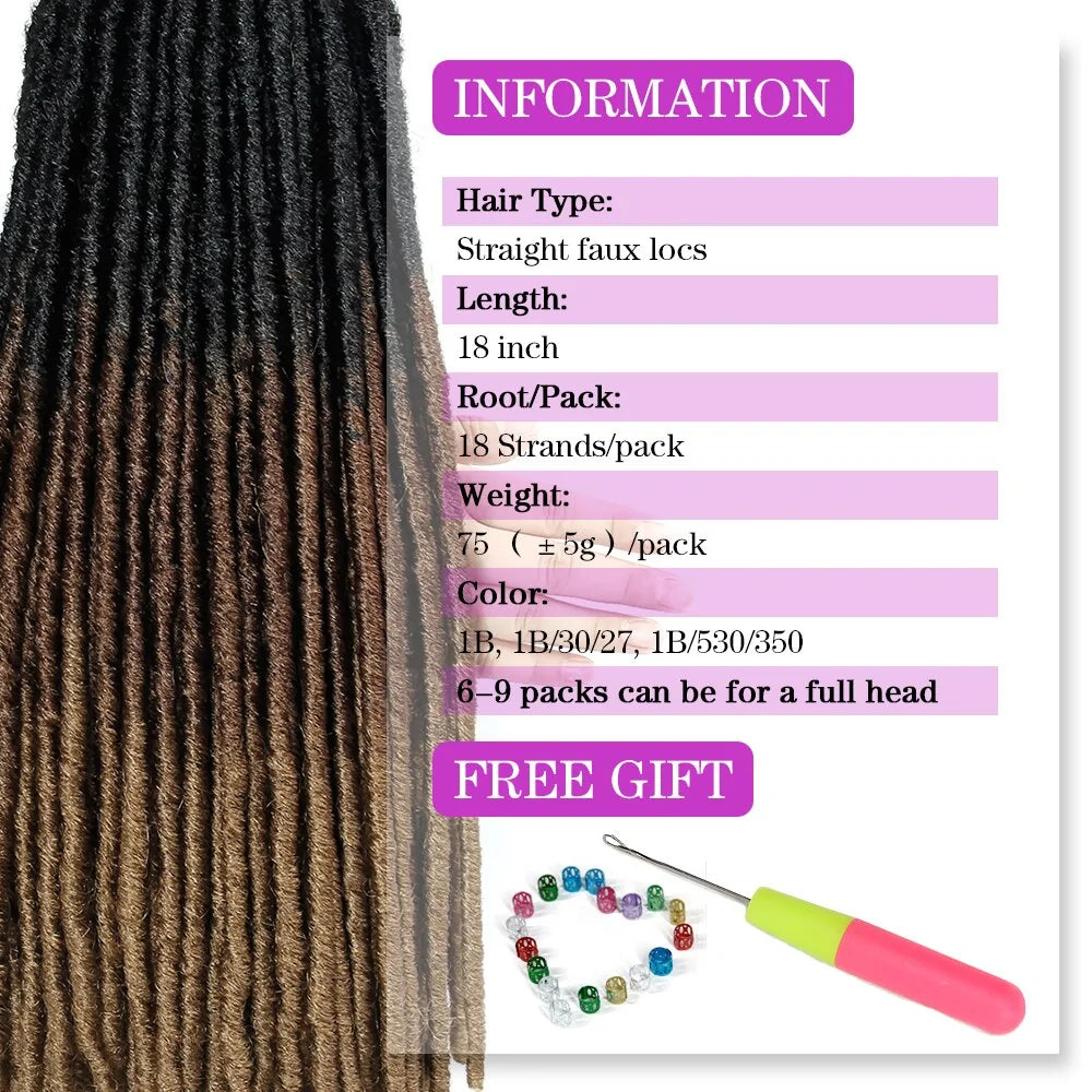 Synthetic Dreadlocks Hair Extensions