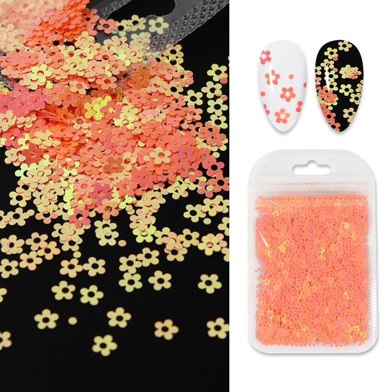 Holographic Red Butterfly Nail Art Glitter Sequins Decoration 3D Laser Sheet Manicure Charms Parts For Nail Design Accessories