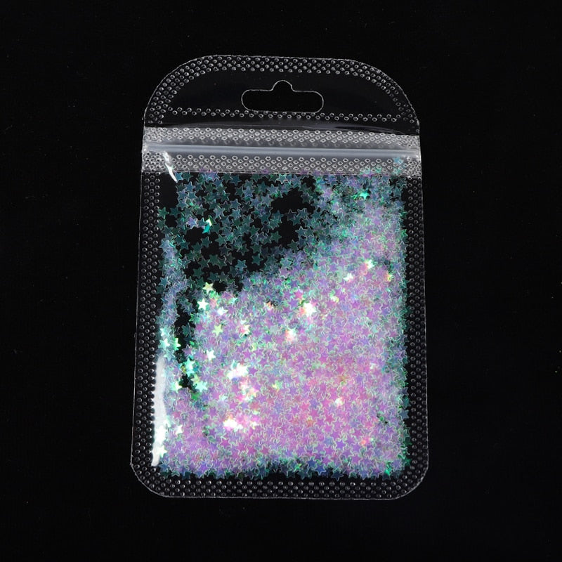 Holographic Red Butterfly Nail Art Glitter Sequins Decoration 3D Laser Sheet Manicure Charms Parts For Nail Design Accessories