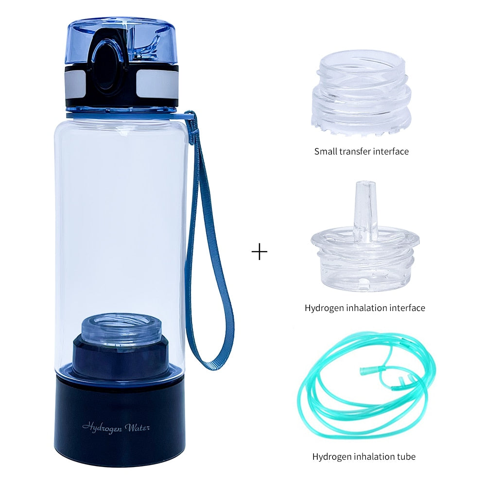 Bluevida new sports style SPE &amp; PEM hydrogen water generator, H2 up to 3000ppb and large battery capacity hydrogen water bottle