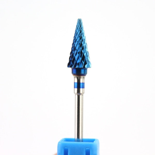 66 Types Tungsten Blue Rainbow Carbide Nail Drill Bit Electric Nail Mills Cutter for Manicure Machine Nail Files Accessories