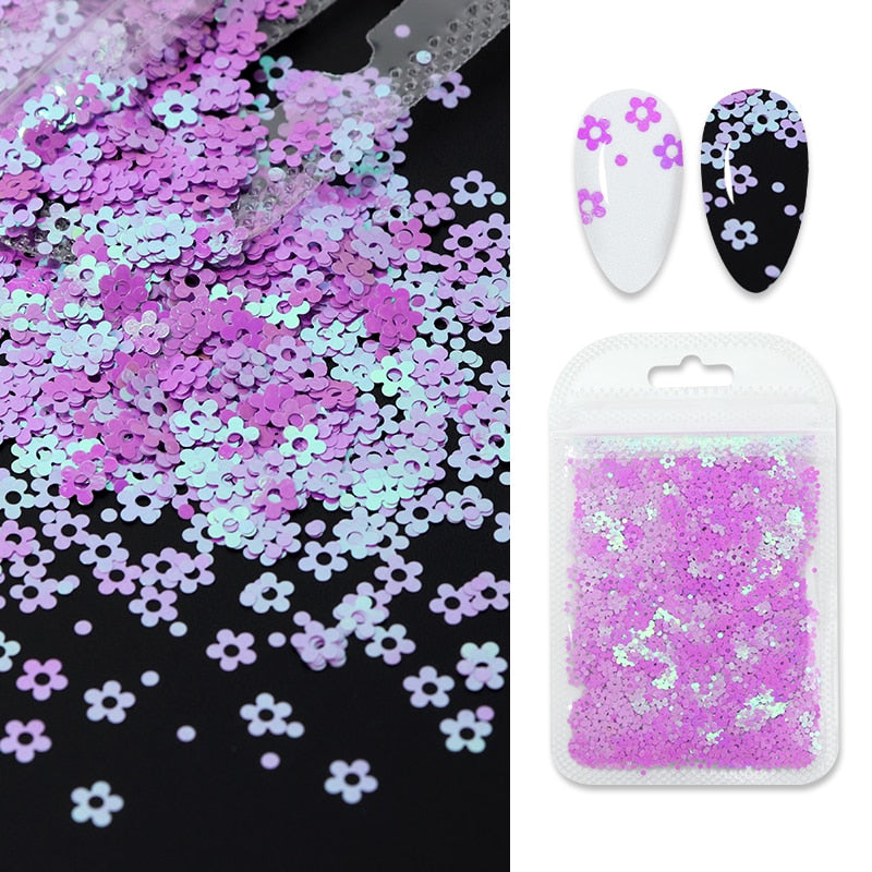 Holographic Red Butterfly Nail Art Glitter Sequins Decoration 3D Laser Sheet Manicure Charms Parts For Nail Design Accessories