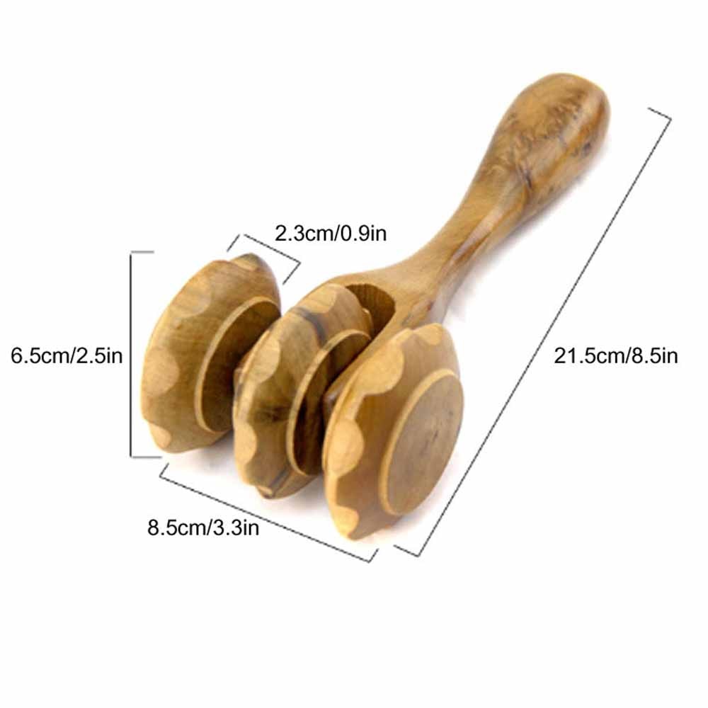 BYEPAIN Wooden Exercise Roller Sport Injury Gym Body Leg Trigger Point Muscle Roller Sticks Massager Health Care