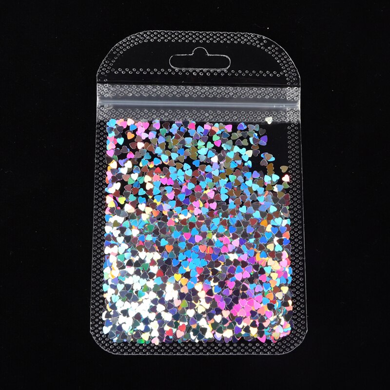 Holographic Red Butterfly Nail Art Glitter Sequins Decoration 3D Laser Sheet Manicure Charms Parts For Nail Design Accessories