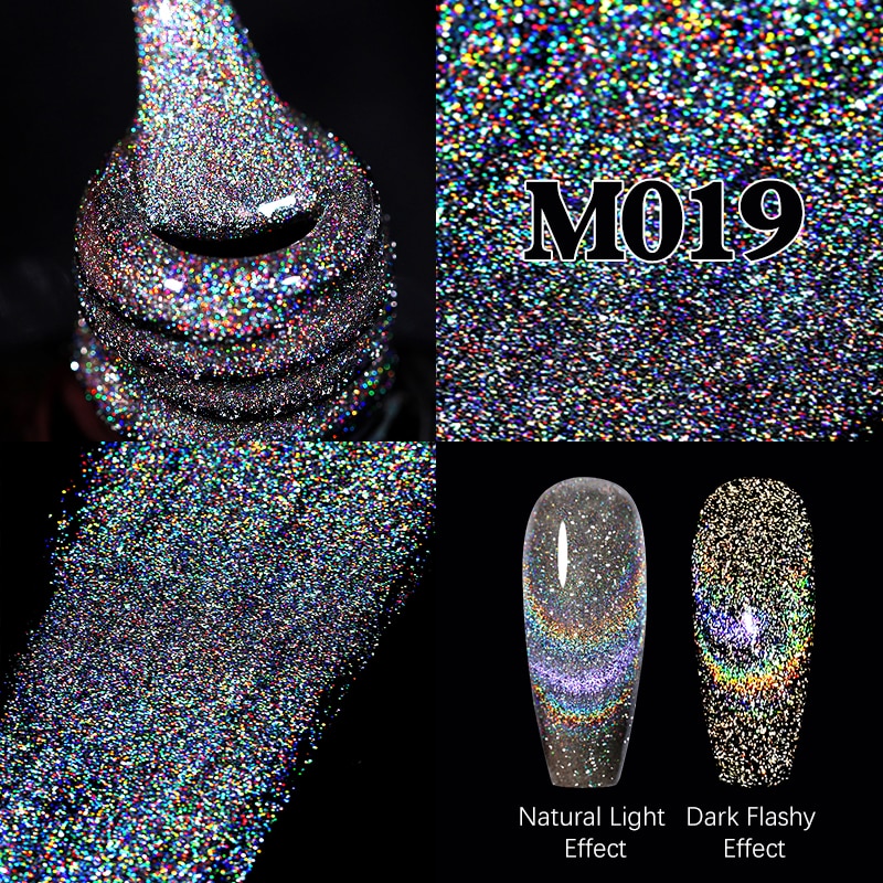 UR SUGAR Sparkling Gel Nail Polish Reflective Glitter Nail Gel Semi Permanent Nail Art Varnish For Manicures Need Base Top Coat