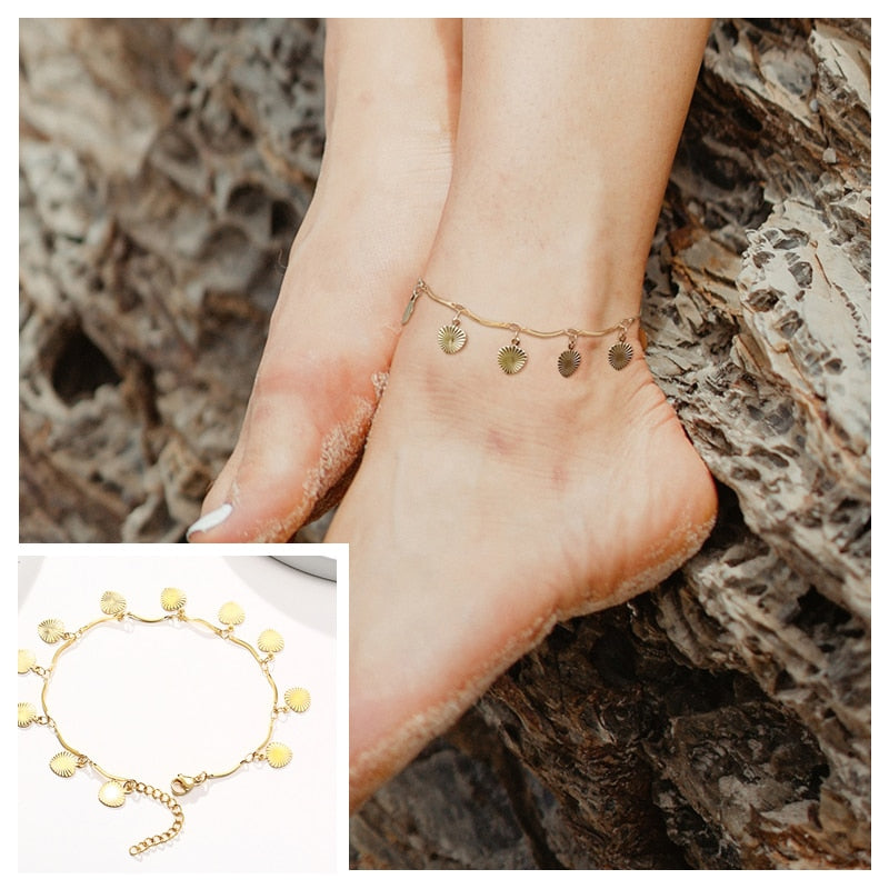 Snake Chain Anklet for Women Girls Adjustable Summer Beach Chain Anklet Bracelet Mother&#39;s Day Gifts Stainless Steel Not Allergic