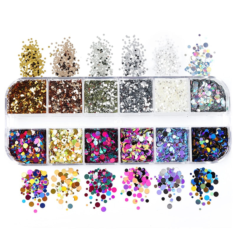 Holographic Glitter Letter Shape Resin Filling Sequins Paillette Jewelry Epoxy DIY Resin Mold Decoration Nail Art Glitter Flakes