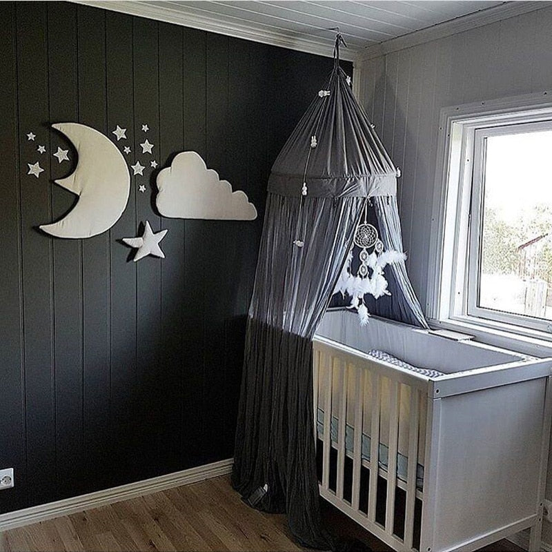 3pcs/set Moon Star Wall Decor INS Nordic Style Cotton Cloud Ornaments Kids Room Decorations Wall Stickers photography props