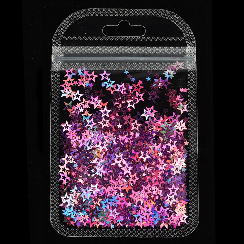 Holographic Red Butterfly Nail Art Glitter Sequins Decoration 3D Laser Sheet Manicure Charms Parts For Nail Design Accessories