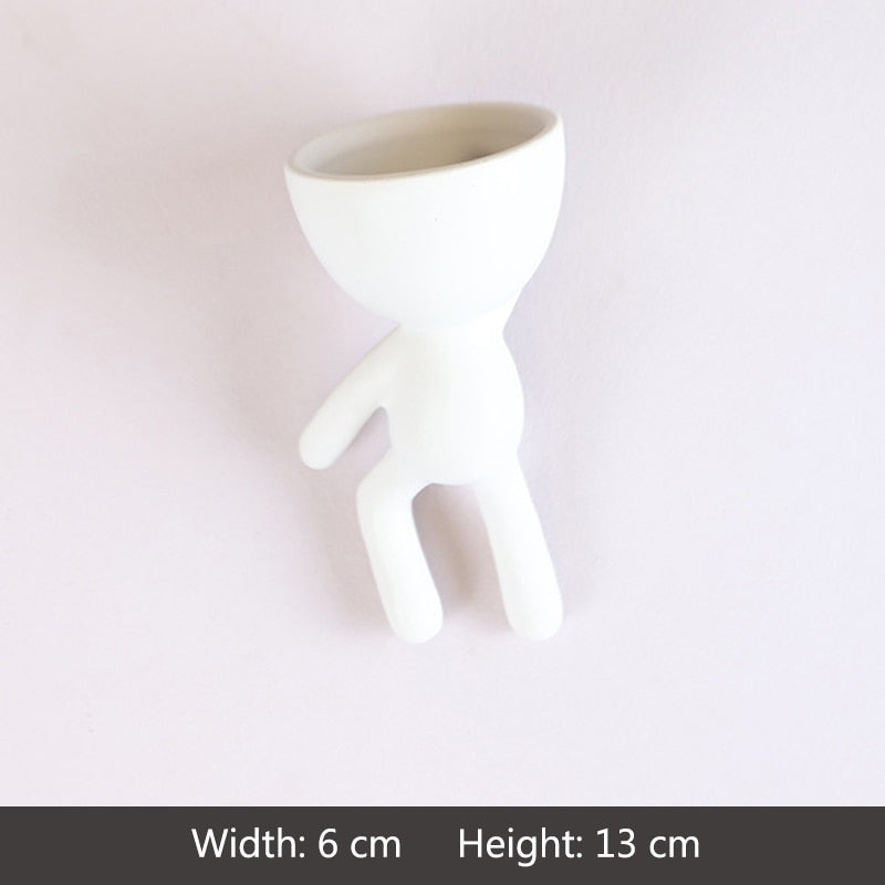 Creative Cute Imitation Humanoid Ceramic Vase Home Decoration