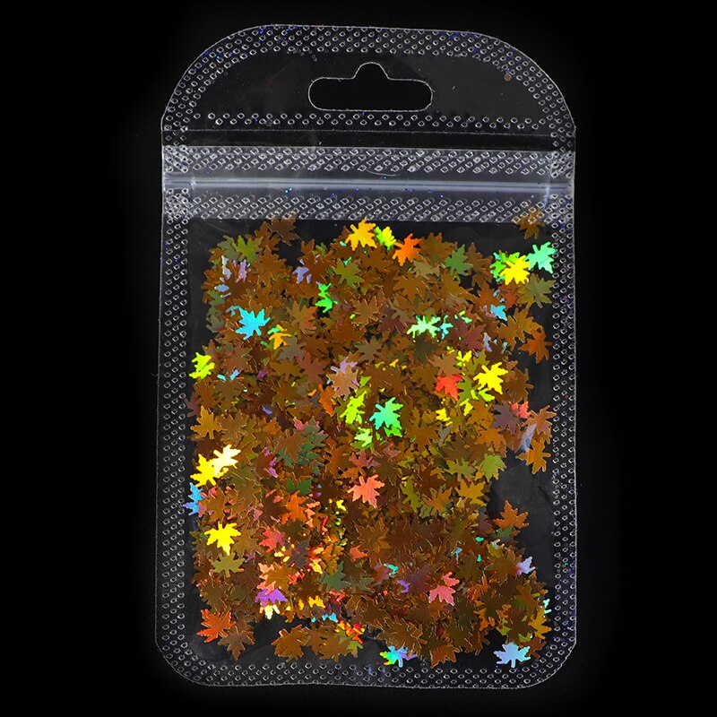 Holographic Red Butterfly Nail Art Glitter Sequins Decoration 3D Laser Sheet Manicure Charms Parts For Nail Design Accessories