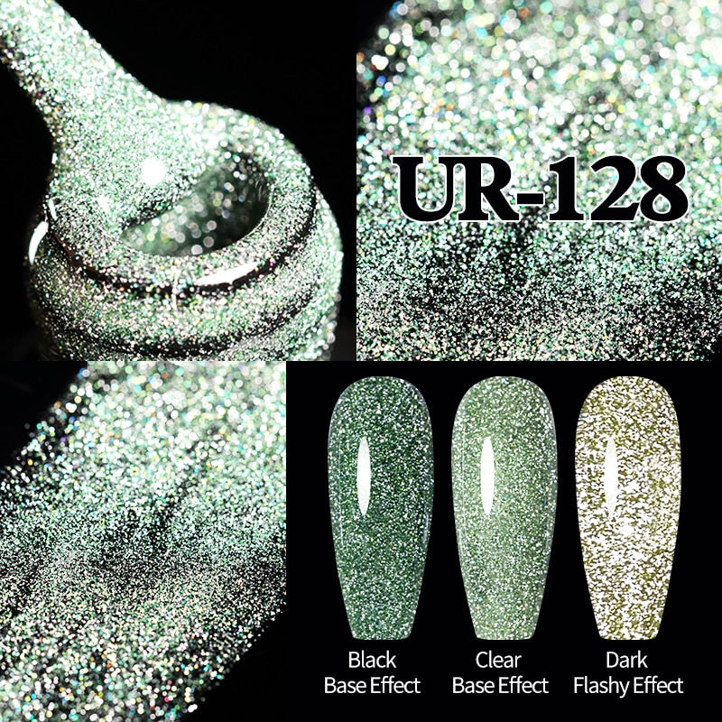 UR SUGAR Sparkling Gel Nail Polish Reflective Glitter Nail Gel Semi Permanent Nail Art Varnish For Manicures Need Base Top Coat