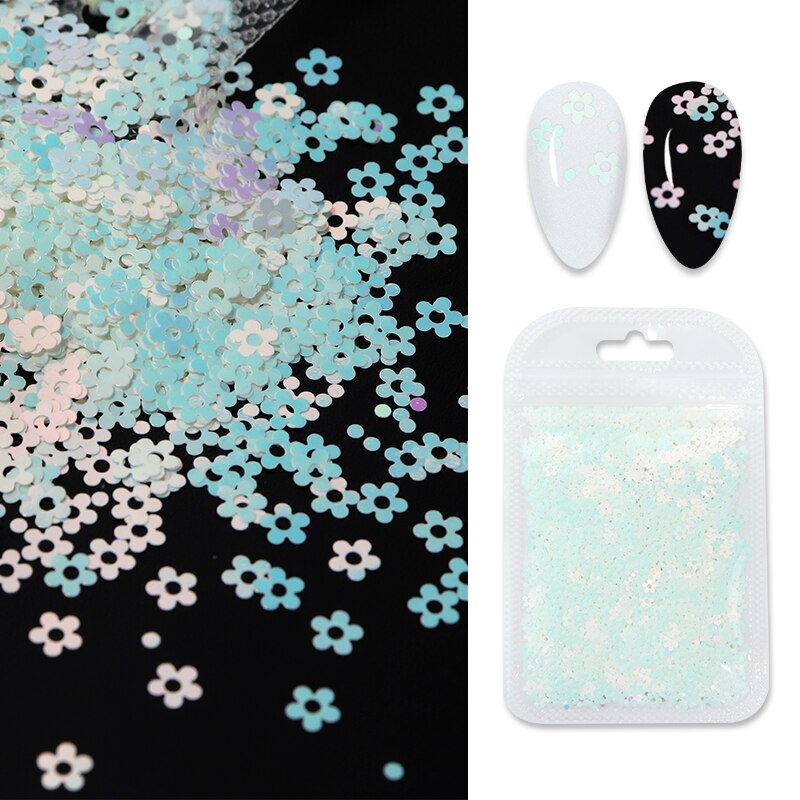 Holographic Red Butterfly Nail Art Glitter Sequins Decoration 3D Laser Sheet Manicure Charms Parts For Nail Design Accessories