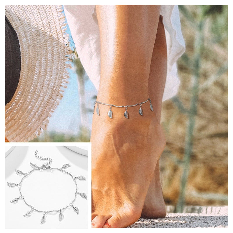 Snake Chain Anklet for Women Girls Adjustable Summer Beach Chain Anklet Bracelet Mother&#39;s Day Gifts Stainless Steel Not Allergic