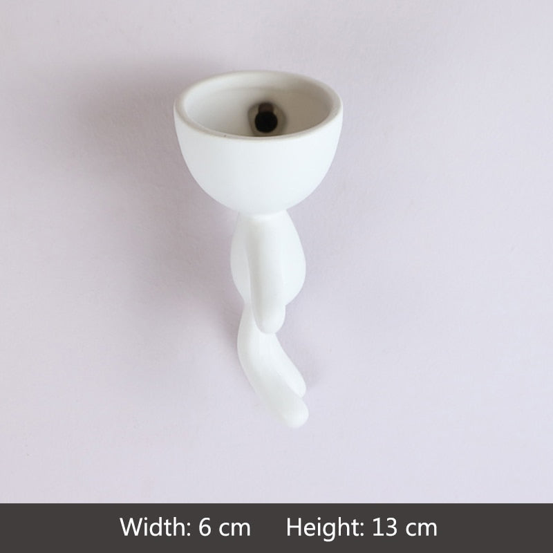 Creative Cute Imitation Humanoid Ceramic Vase Home Decoration