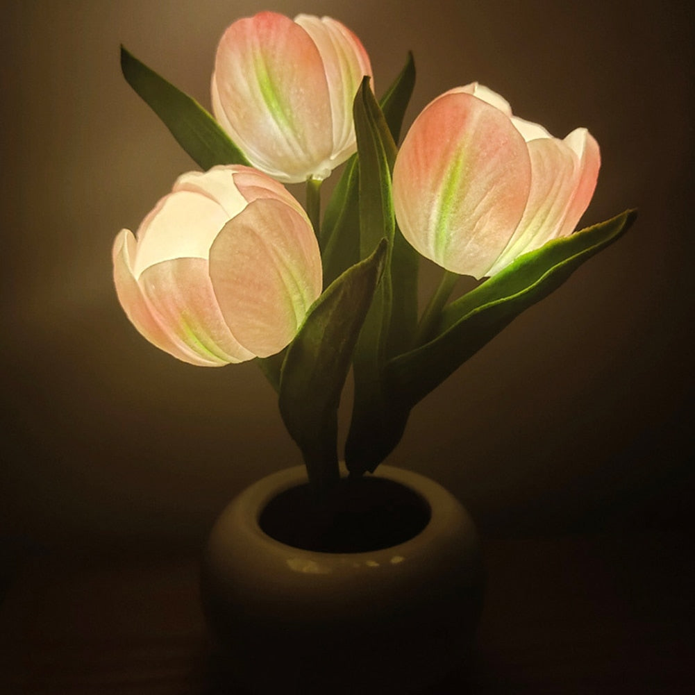 Flowerpot Potted Table Lamp